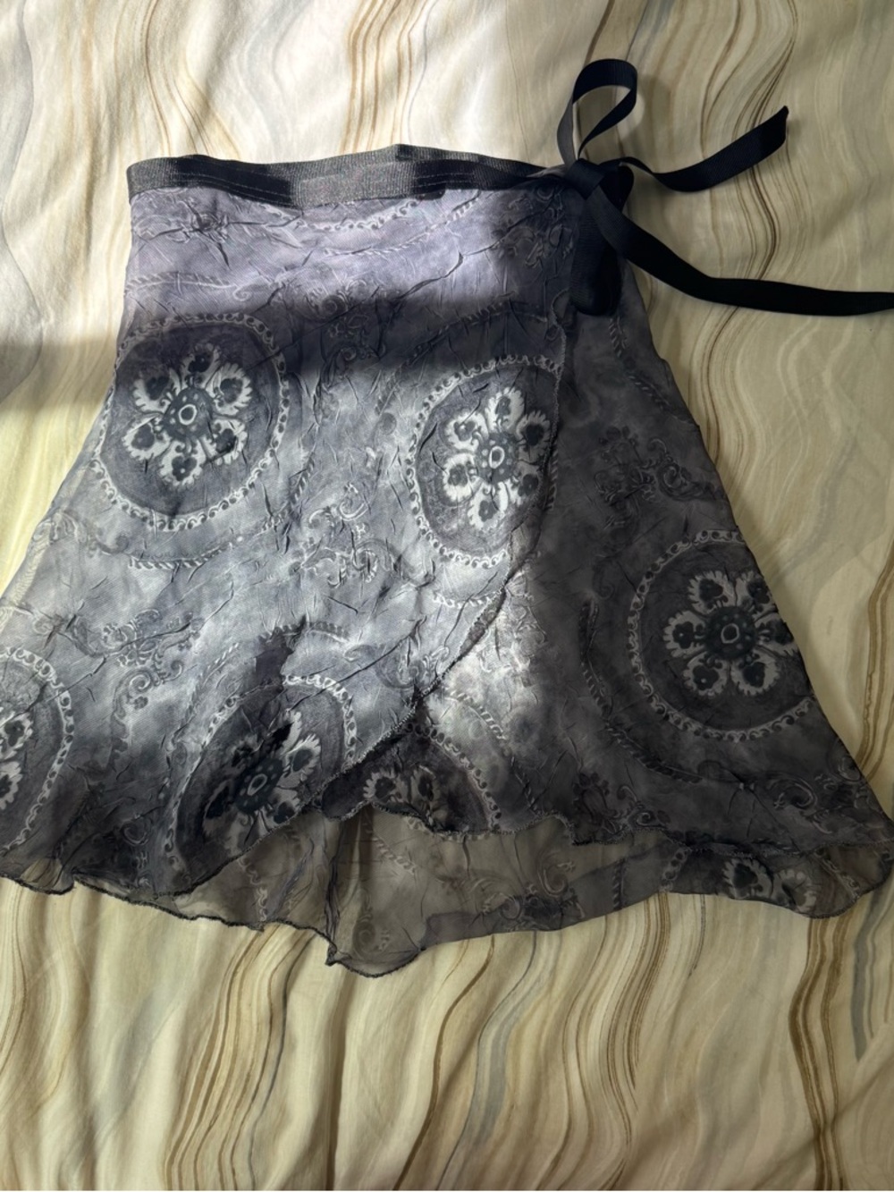 Floral Wrap Dance Skirt - Picture 2 of 3